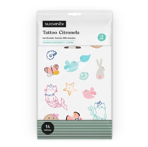 Suavinex tattoo com citronela, 14 unidades