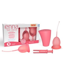 Enna Cycle Easy Cup Menstral Cup Tamanho M, 2 unidades