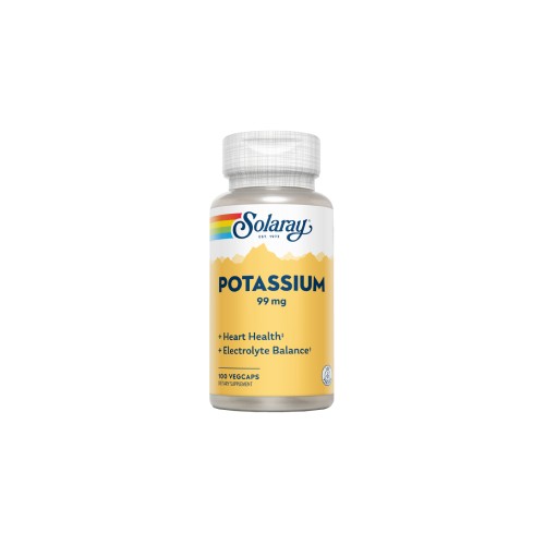 Solaray Citrato de potássio, 60 cápsulas vegetais
