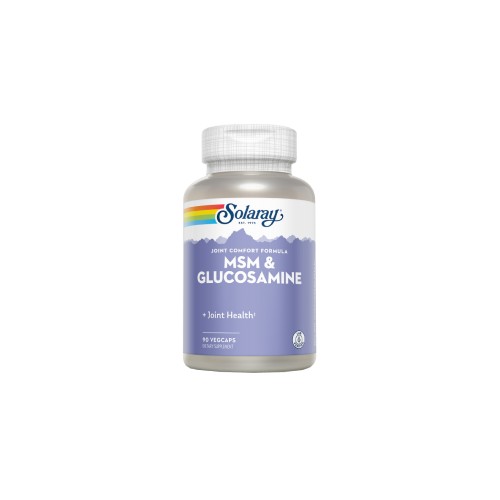 Solaray MSM & Glucosamina, 90 Cápsulas Vegan