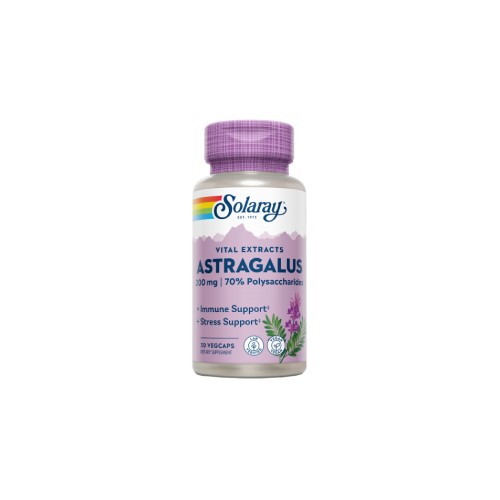 Solaray Astragalus Root Extract 200 mg, 30 cápsulas vegetais