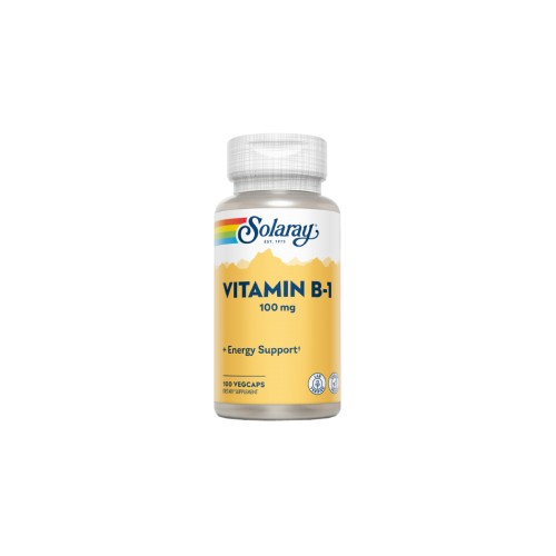 Solaray B1 100 mg, 100 cápsulas vegetarianas