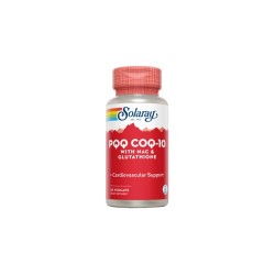 Solaray PQQ CoQ10, 30 Cápsulas Veganas