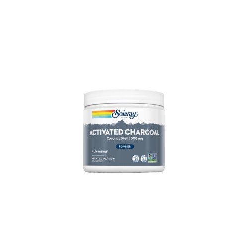 Solaray Carvão Coco Ativado, 150 g