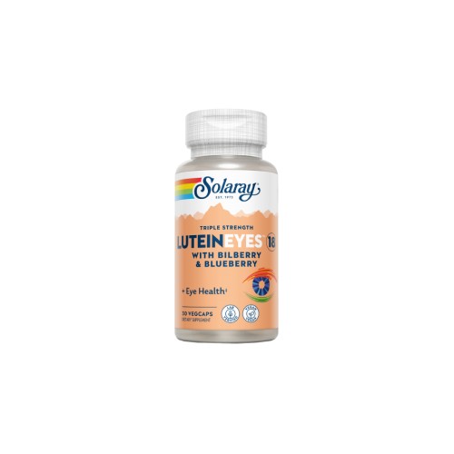 Solaray Lutein Eyes 18 mg , 30 cápsulas vegetarianas