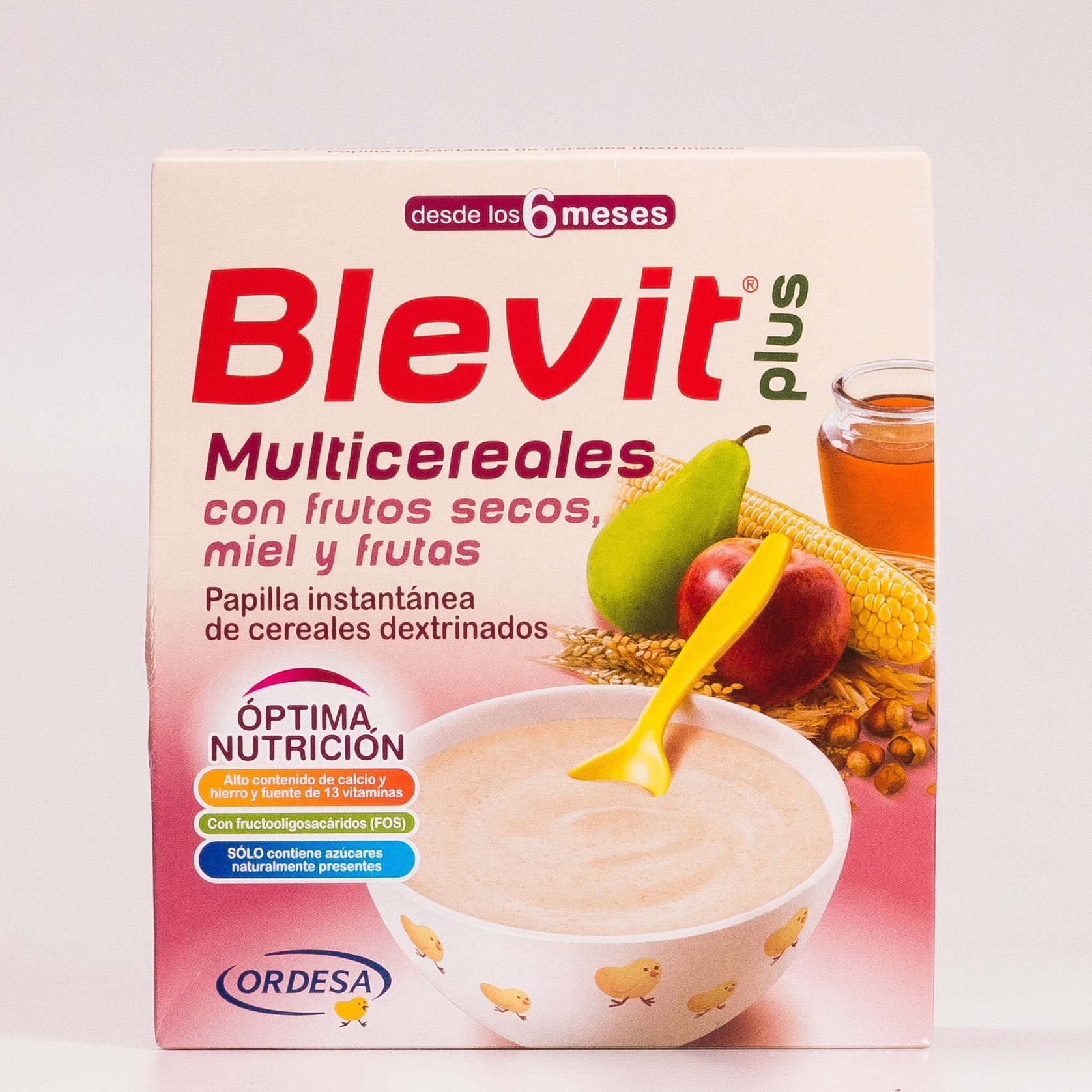 Blevit plus multigrain com nozes, mel e frutas, 600 g