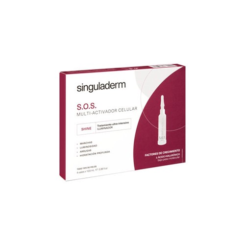 Singuladerm SOS Shine, 4 frascos para injetáveis x 10,5 ml