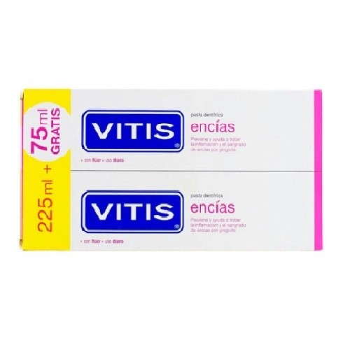 Vitis Encías Pasta Dentífrica Duplo, 2x150ml