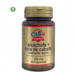 Obire alcachofra+cavalinha 300mg 60 cápsulas