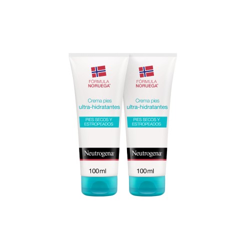 Neutrogena Norwegian Formula duplo creme ultra-hidratante para pés secos, 2x100 ml