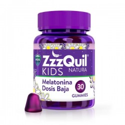 ZzzQuil crianças Natureza melatonina baixa dose, 30 gomas