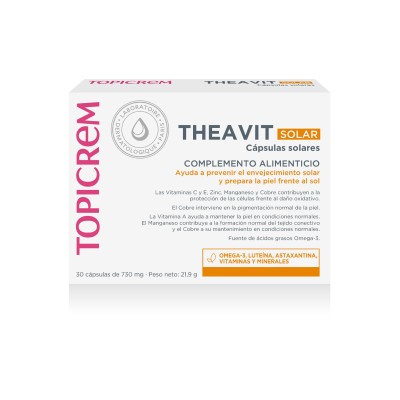 Topicrem AH Solar (Theavit solar), 30 cápsulas.