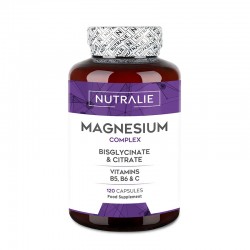 Nutralie bisglicinato de magnésio & citrato, 120 cápsulas