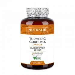 Cúrcuma tumeric Nutralie, 120 cápsulas