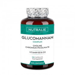 Nutralie glucomannan colina colina picolinato de colina, 120 cápsulas