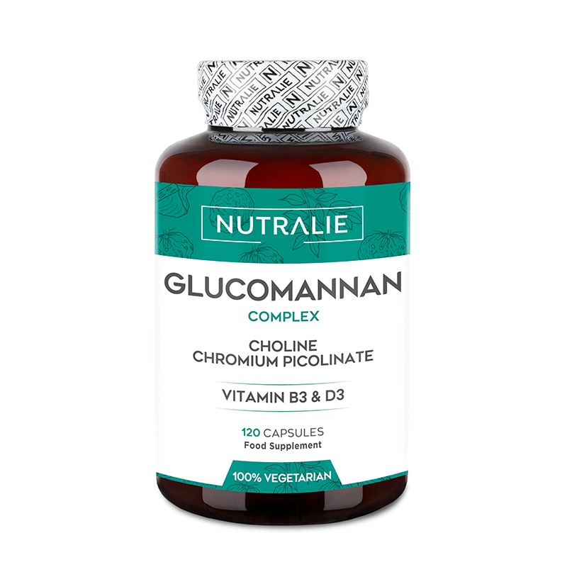 Nutralie glucomannan colina colina picolinato de colina, 120 cápsulas