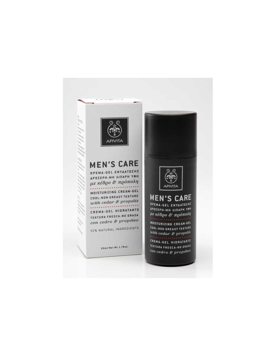 Apivita Men gel-creme hidratante, 50 ml