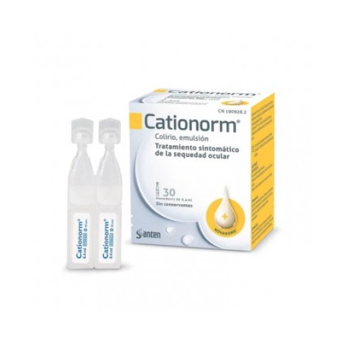 Santen Cationorm colírio emulsão, 30 gotas de dose única