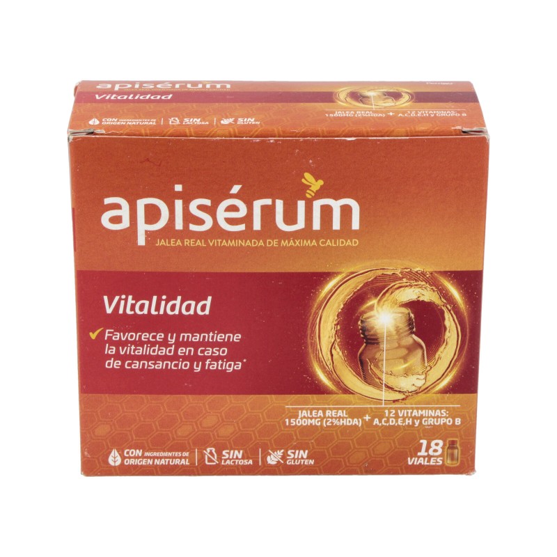 Apiserum Vitality, 18 frascos.