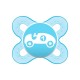 MAM Chupeta de Silicone Fisiológico Start Blue 0-2M, 1 unidade