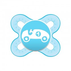 MAM Chupeta de Silicone Fisiológico Start Blue 0-2M, 1 unidade