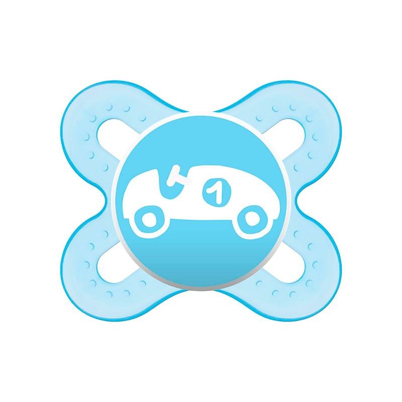 MAM Chupeta de Silicone Fisiológico Start Blue 0-2M, 1 unidade