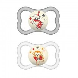 MAM Original Night Neutral Chupeta Fisiológica de Silicone +16M, 2 unidades