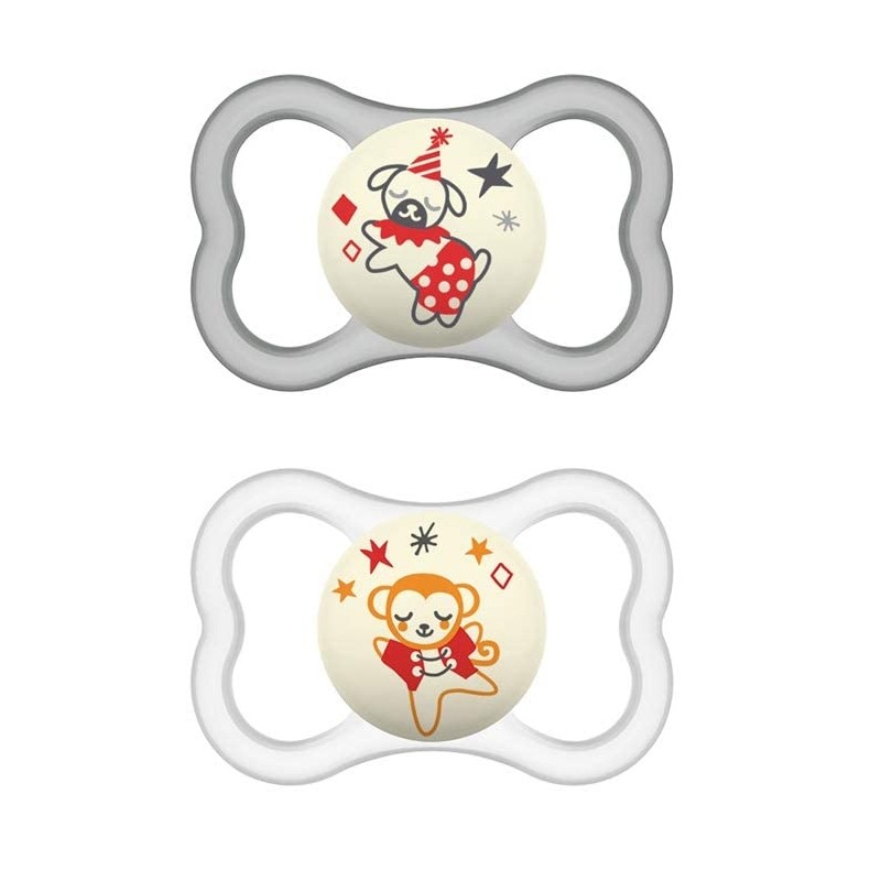MAM Original Night Neutral Chupeta Fisiológica de Silicone +16M, 2 unidades