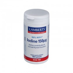 LAMBERTS Iodo 150 μg, 180 comprimidos.