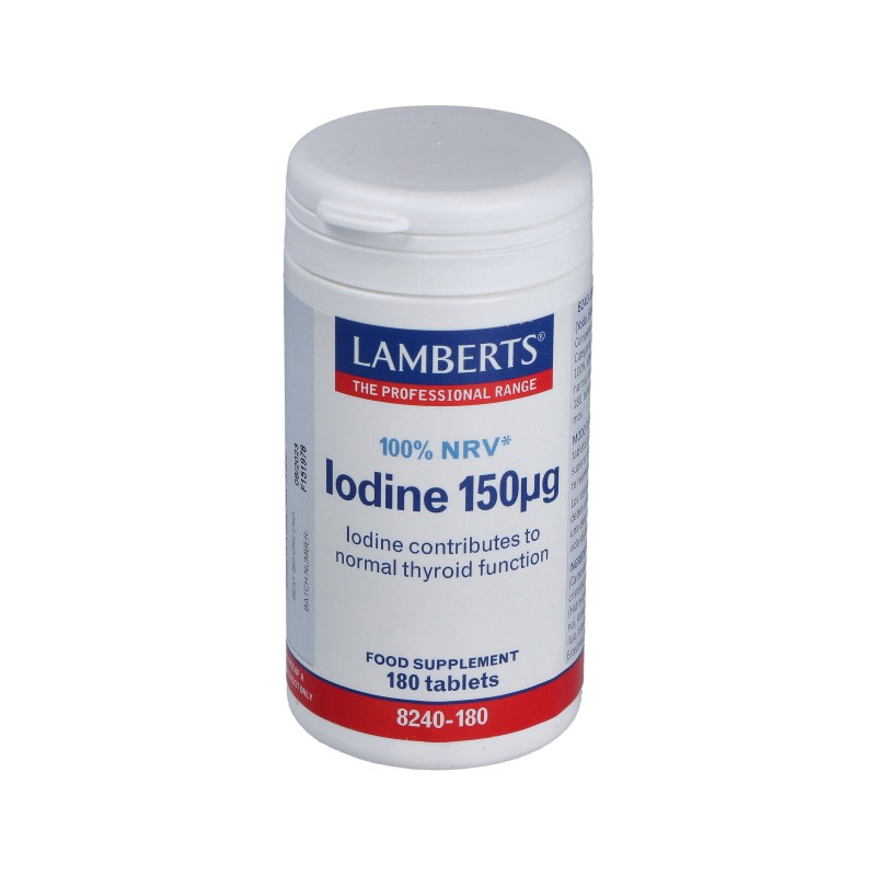 LAMBERTS Iodo 150 μg, 180 comprimidos.