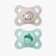 MAM Original Matt Neutral Chupeta de Silicone 2-6M, 2 unidades