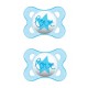 MAM Original Matt Blue Chupeta de Silicone +6M, 2 unidades