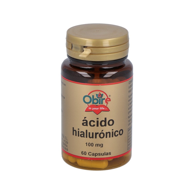 Obire Ácido Hialurônico 100mg, 60 cápsulas.
