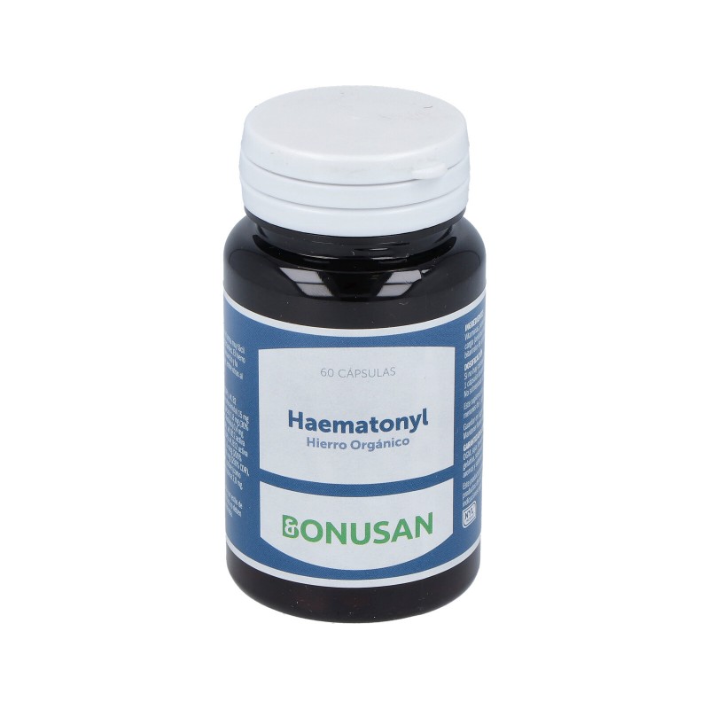 Bonusan Haematonyl Ferro Orgânico, 60 Cápsulas