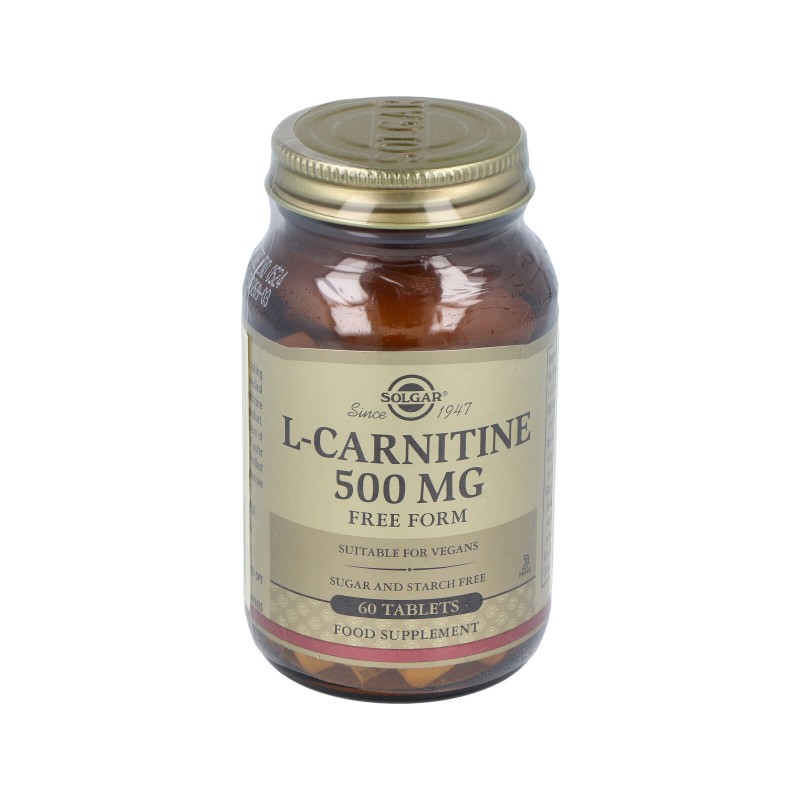 Solgar L- Carnitina 500 mg, 60 comprimidos.