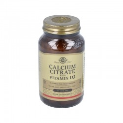 Citrato de cálcio Solgar com Vit D3, 60 Comp.