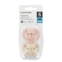 Chupeta Anatômica de Silicone Suavinex Classic +18M, 2 unidades