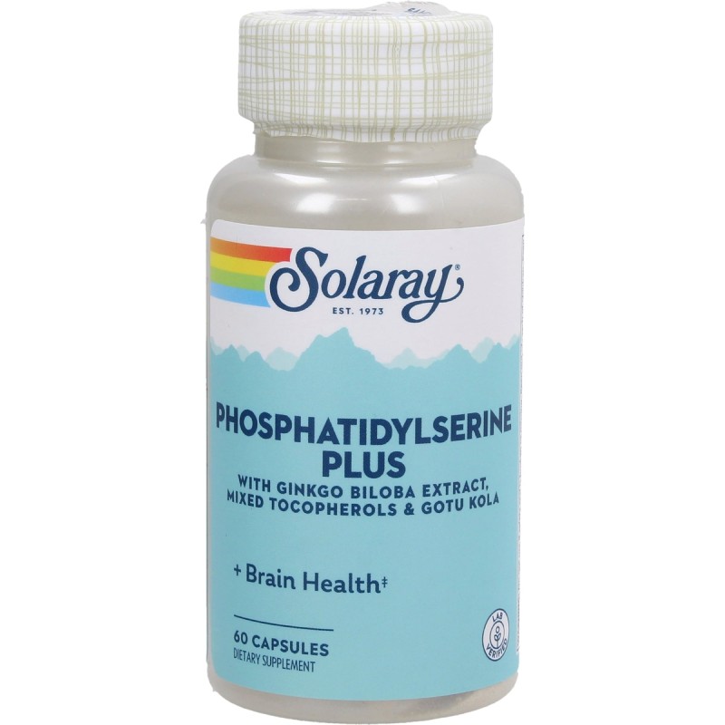 Solaray Fosfatidilserina Plus, 60 cápsulas