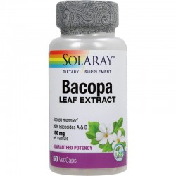 Solaray Bacopa, 60 Cápsulas Veganas