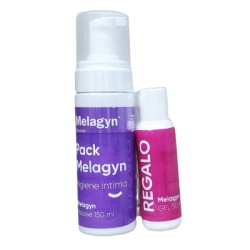 Embalagem de espuma de limpeza íntima Melagyn, 150 ml + Gel de presente 50 ml