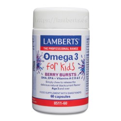 Lamberts Omega 3 para crianças, 100 Cápsulas.