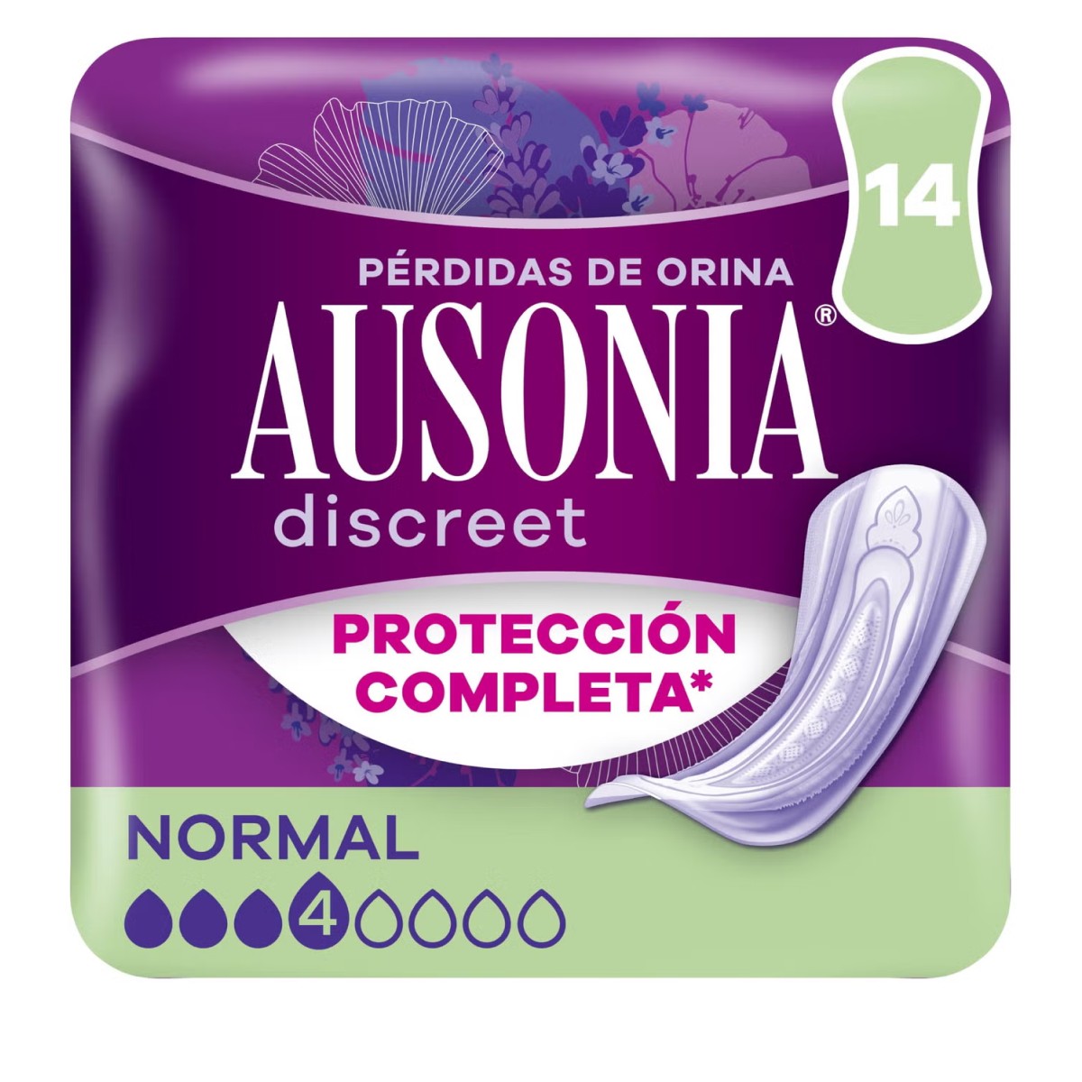 Ausonia Discreet Normal Perda de Urina, 14 unidades