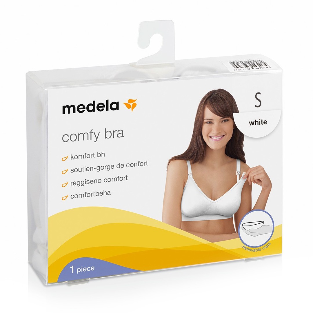Medela Comfy Bra Gravidez & Sutiã de Amamentação Branco, 1 unidade