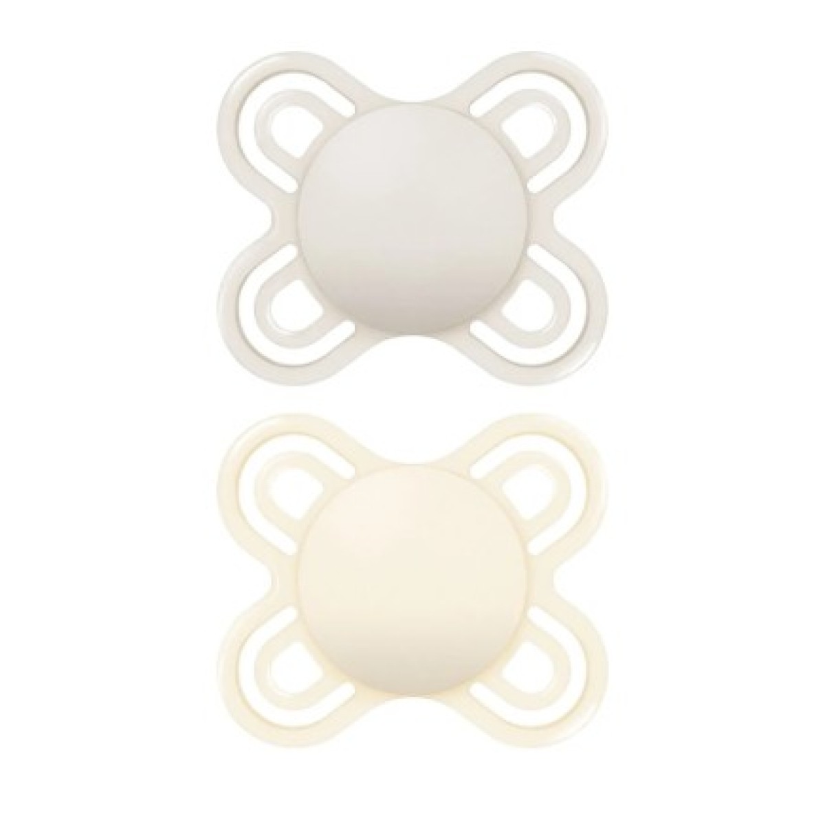 MAM Chupeta de silicone perfect start neutral 0-2 meses, 2 unidades