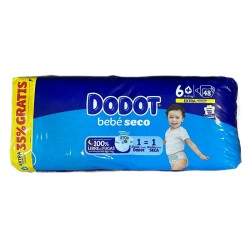 Dodot Dry Tamanho do bebê 6 13-18 kg, 44 Fraldas