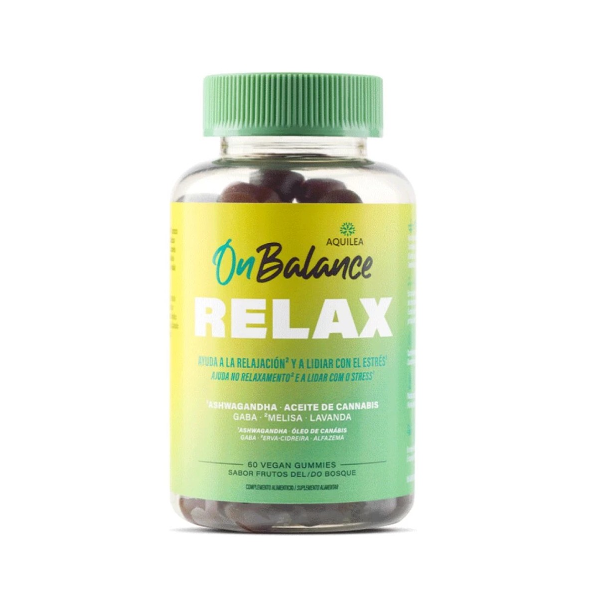 Aquilea Onbalance Relax Sabor Amora, 60 gomas