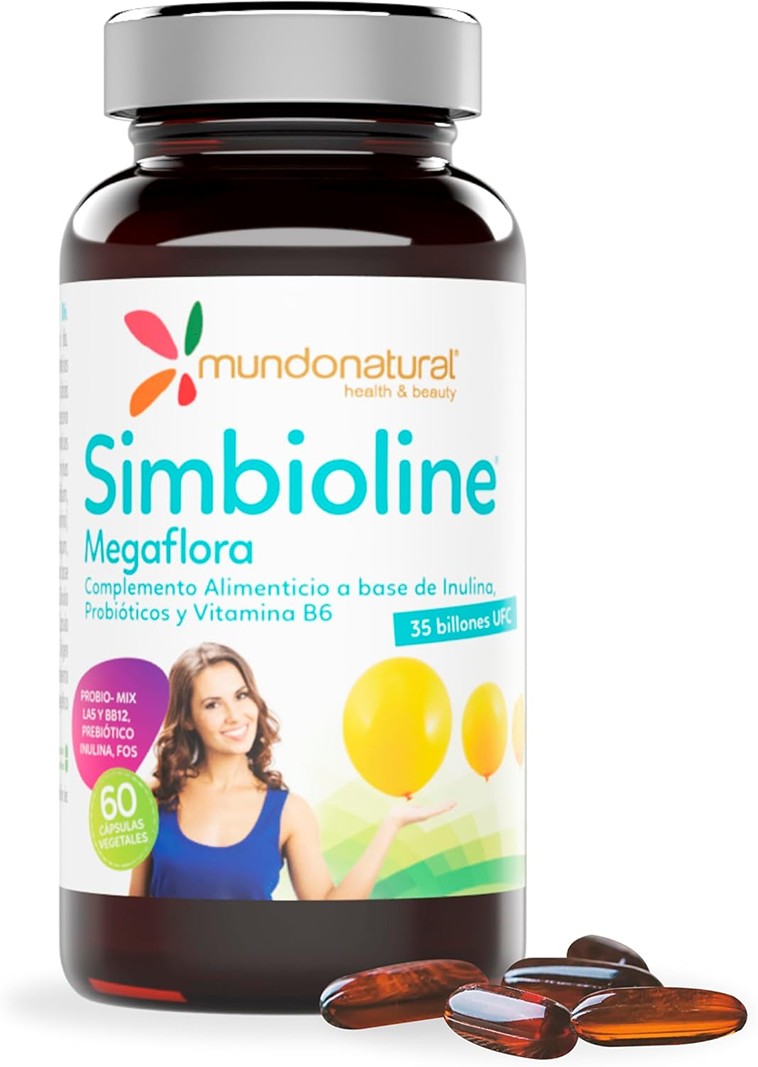 Mundo Natural Simbioline Barriga Plana, 60 cápsulas