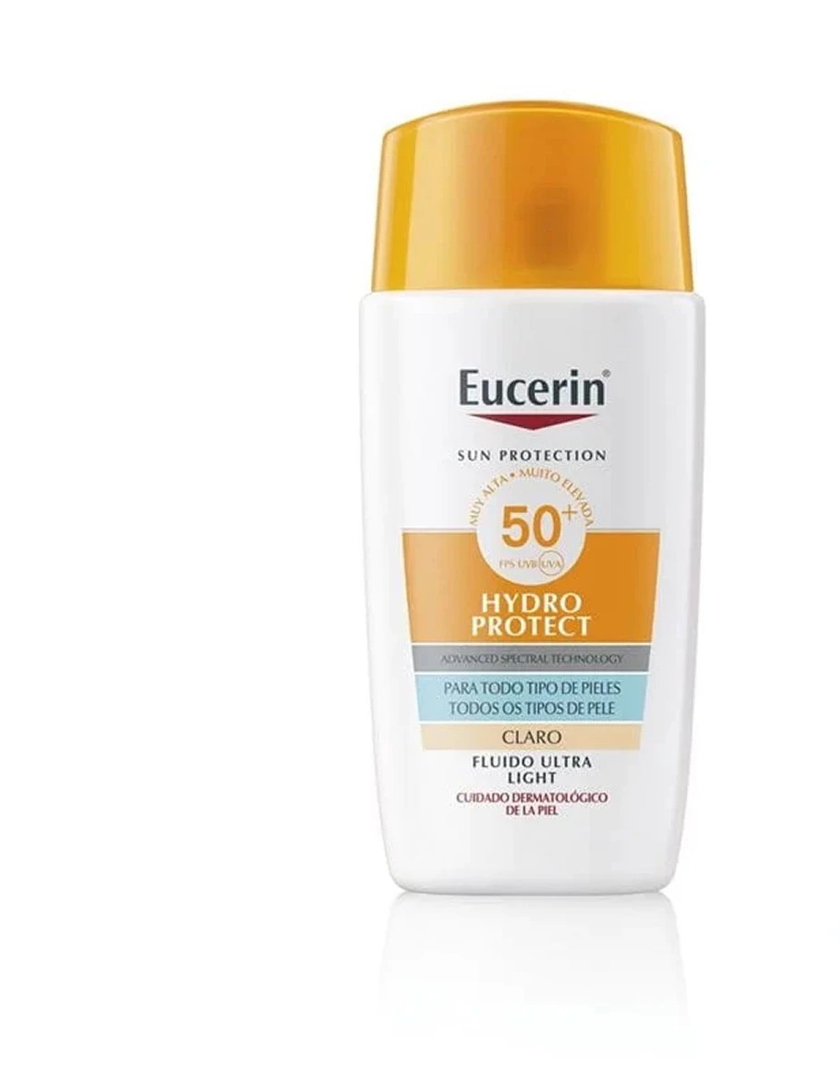 Eucerin Sun Hydroprotect Fluido Ultra Light SPF50+ Tono Claro, 50 ml