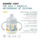 Mamadeira de Silicone Suavinex com Alças +4m, 150ml.