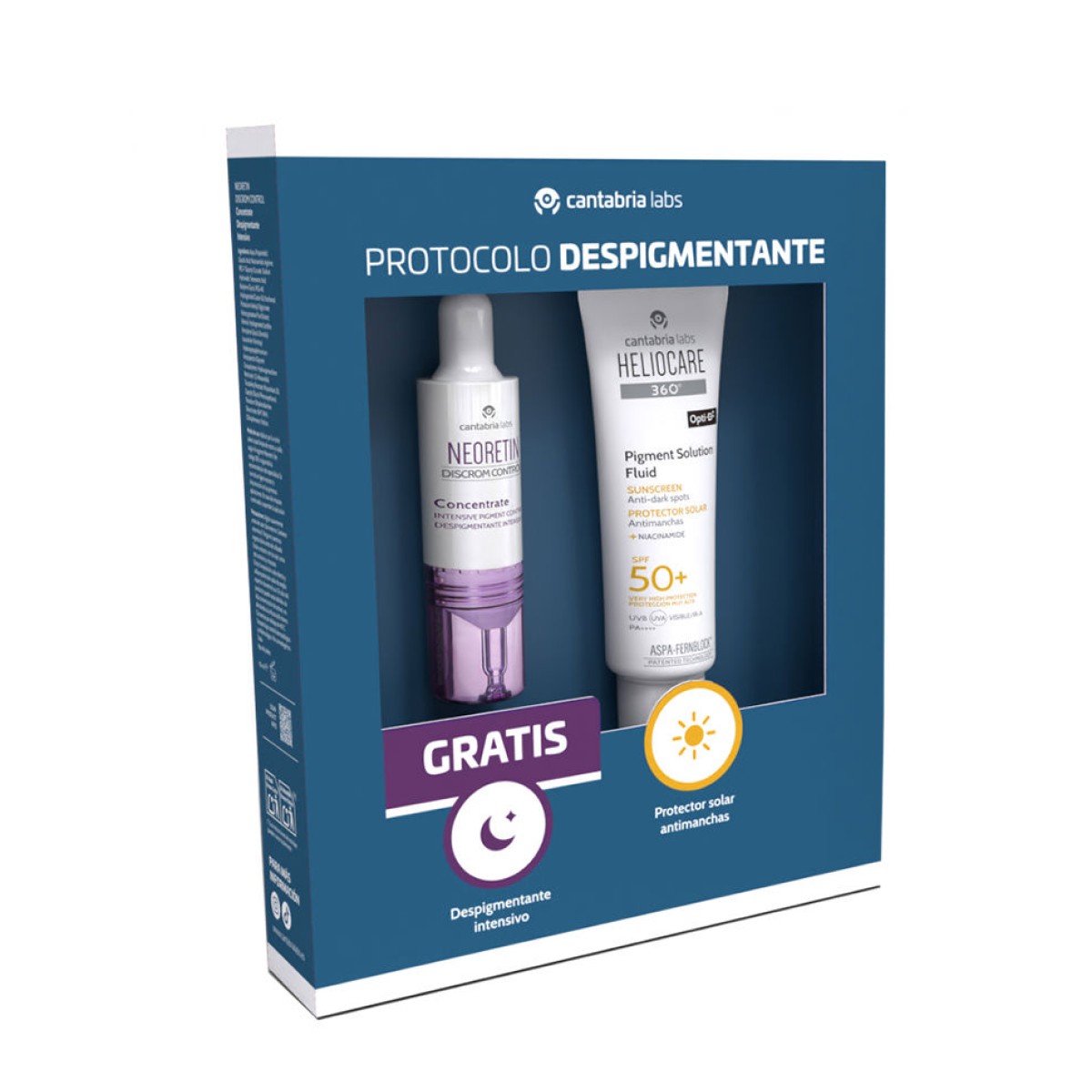 Heliocare 360º Pigment Solution Fluid protetor SPF50+, 50 ml + Presente